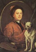 HOGARTH, William Self-portrait (mk08) oil painting artist